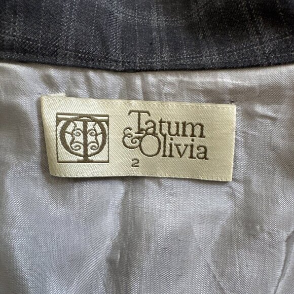 Tatum & Olivia Dress, dress fitted Small, 3/4 sleeve button front, 100% cotton - Picture 9 of 11